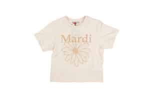 Mardi Mercredi Flowermardi Butter Peanut Slim Tee