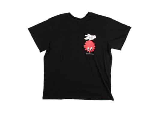 Mardi Mercredi Hand Flower Man Unisex Tee Black