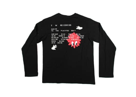 Mardi Mercredi TW Records Unisex Long Sleeve Tee Black - Image 2