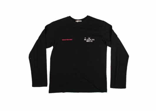 Mardi Mercredi TW Records Unisex Long Sleeve Tee Black