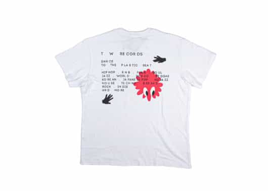 Mardi Mercredi TW Records Unisex Tee White - Image 2