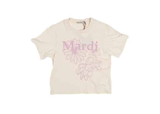 Mardi Mercredi Triple Flower Butter Pink Lavender Slim Tee