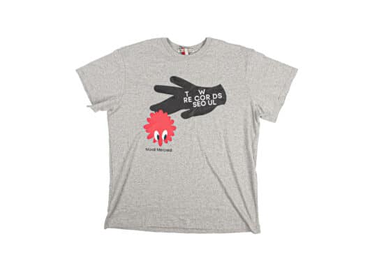 Mardi Mercredi Turntable Logo Unisex Tee Grey