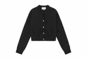 Matin Kim Back Logo See Through Cardigan (W) Black CD007