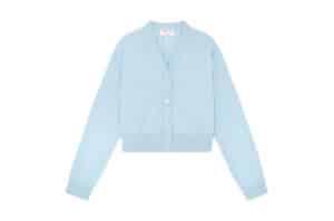 Matin Kim Back Logo See Through Cardigan (W) Sky CD007