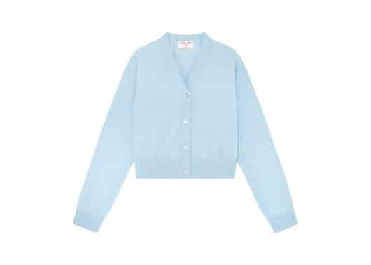 Matin Kim Back Logo See Through Cardigan (W) Sky CD007