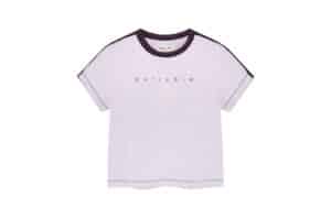 Matin Kim Color Line Point Logo Crop Top (W) Lilac TS020
