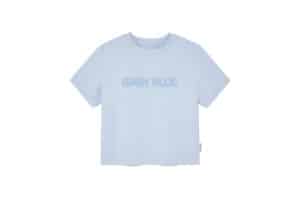 Matin Kim Color Name Printing Top Light Blue TS021