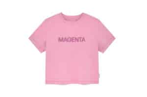 Matin Kim Color Name Printing Top Pink TS021