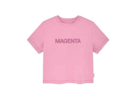Matin Kim Color Name Printing Top Pink TS021