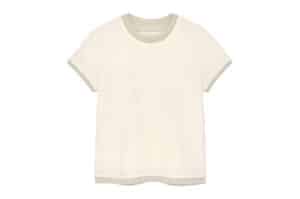 Matin Kim Color Point Layered Tee Ivory TS026 (W)