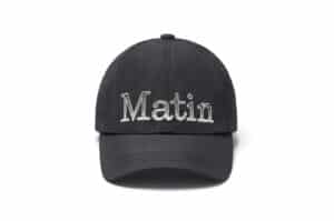 Matin Kim Matin Glossy Ball Cap Black HT011