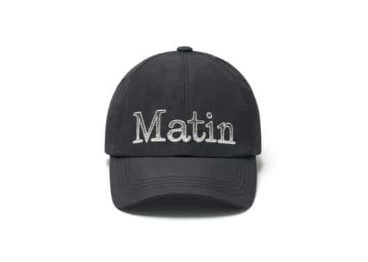 Matin Kim Matin Glossy Ball Cap Black HT011