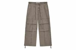 Matin Kim Patch Point Washed Cotton Pants Brown PT012
