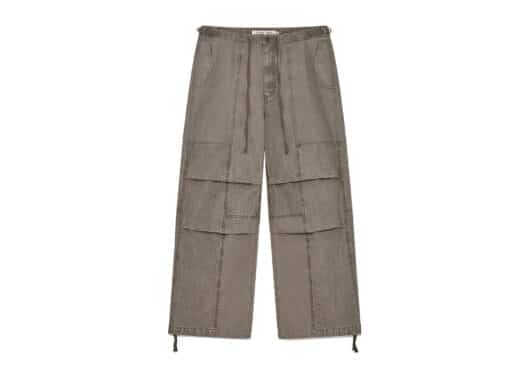 Matin Kim Patch Point Washed Cotton Pants Brown PT012