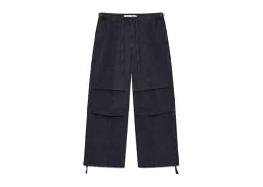 Matin Kim Patch Point Washed Cotton Pants Charcoal PT012