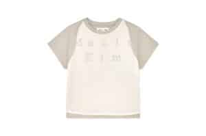 Matin Kim Pintuck Layered Slim Crop Top Khaki TS027