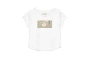 Matin Kim Rabbit Printing Raglan Slim Top White TS023