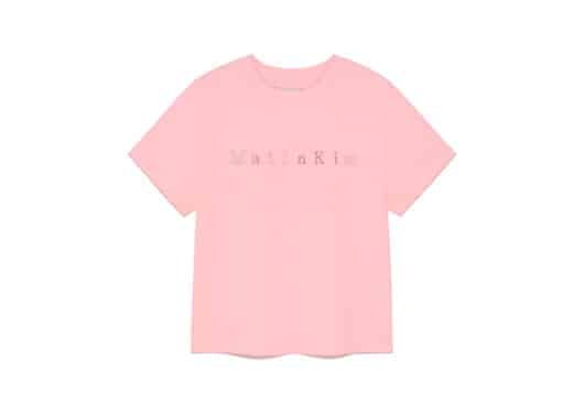 Matin Kim Sticker Graphic Logo Top Pink TS025