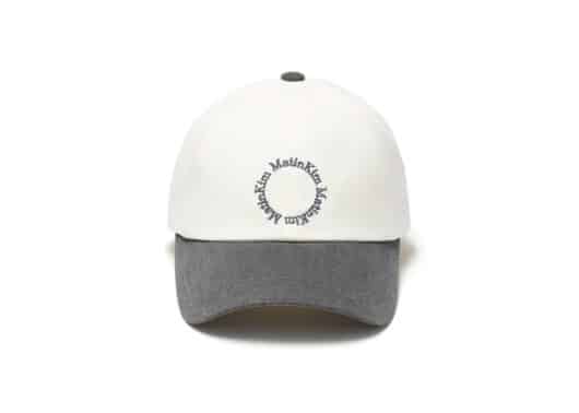 Matin Kim Two Tone Circle Logo Ball Cap Grey HT017