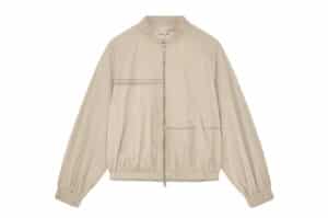 Matin Kim Washed Volume Bomber Jumper Beige JP008