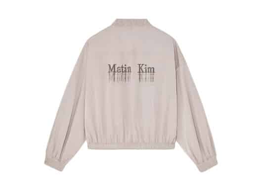 Matin Kim Washed Volume Bomber Jumper Light Pink JP008 - Image 2