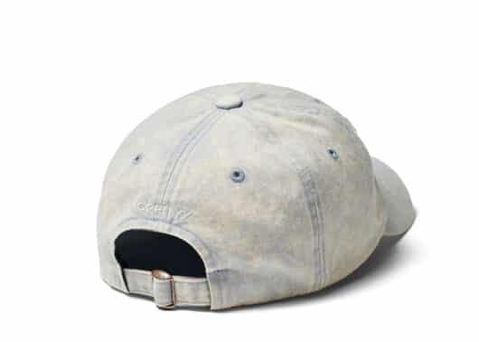 Open Yy Cotton Ball Cap Blue Back View