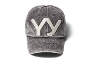 Open Yy Cotton Ball Cap Brown Front View