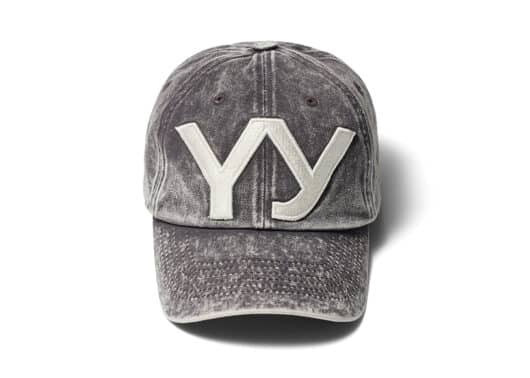 Open Yy Cotton Ball Cap Brown Front View