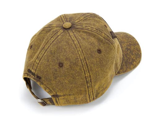 Open Yy Cotton Ball Cap Yellowish Brown Full View