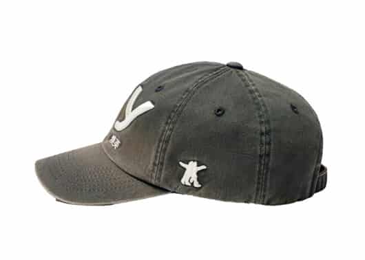 Open Yy Gradient Ball Cap Charcoal Side View