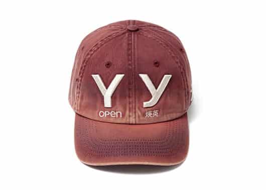 Open Yy Gradient Ball Cap Red Front View