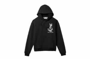 Open Yy We Are Familyy Hoodie Black Front View