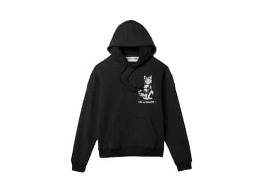 Open Yy We Are Familyy Hoodie Black Front View