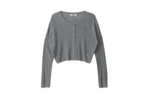 Rolarola Basic Linen Cardigan Gray