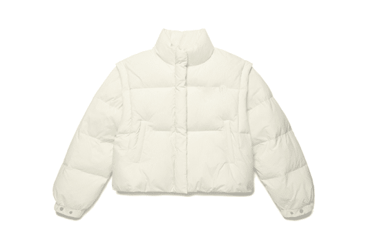 Rolarola Detachable Puffer Short Padding Ivory