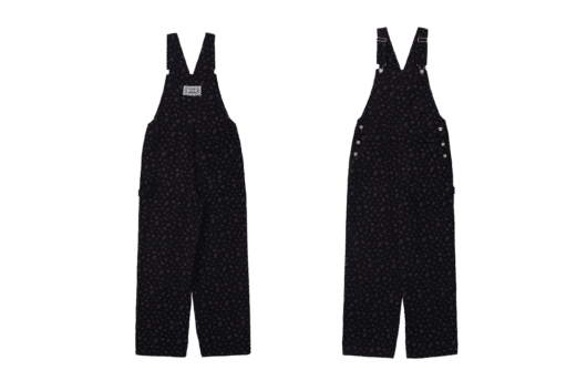 Rolarola Flower Corduroy Overall Pants Black