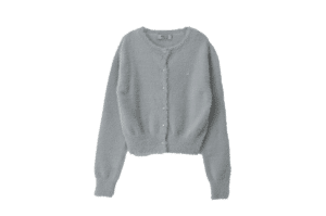 Rolarola Hairy Logo Cardigan Gray
