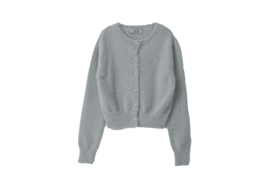 Rolarola Hairy Logo Cardigan Gray
