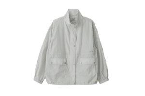 Rolarola High Neck Wind Jacket Gray