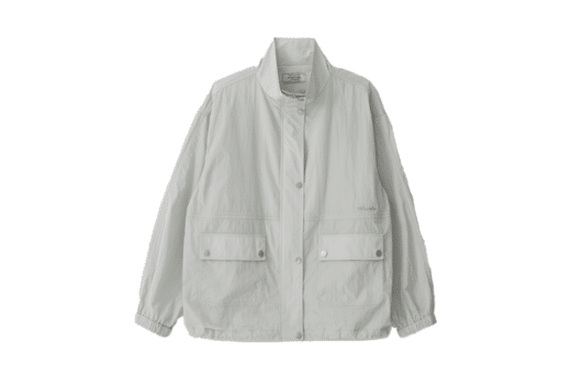 Rolarola High Neck Wind Jacket Gray