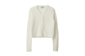 Rolarola Mohair Blended Organza Frill Cardigan Lig