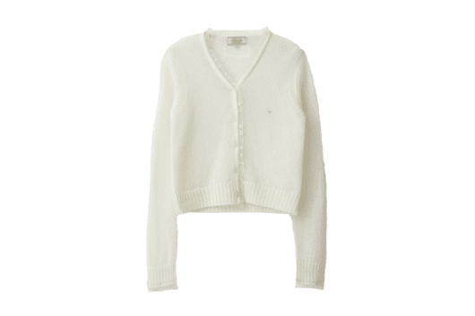 Rolarola Mohair Blended Organza Frill Cardigan Lig