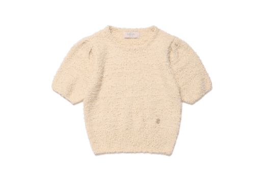 Rolarola Puff Knit Top Ivory