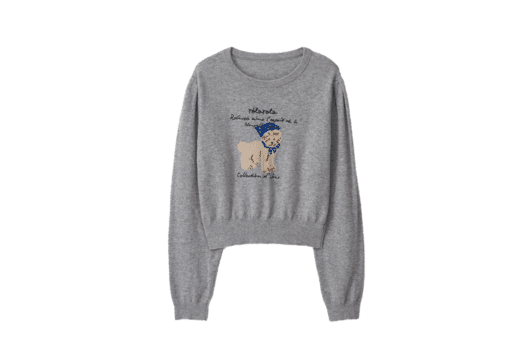 Rolarola Rola Puppy Puff Sleeve Knit Gray