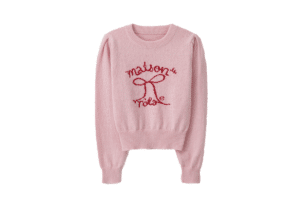 Rolarola Rola Ribbon Puff Sleeve Knit Pink