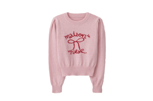 Rolarola Rola Ribbon Puff Sleeve Knit Pink