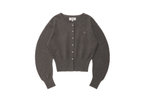 Rolarola Round Volume Sleeve Cardigan Charcoal