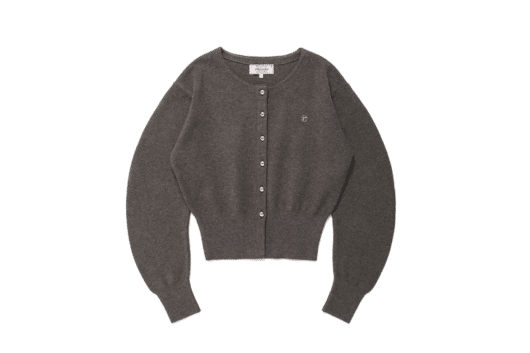 Rolarola Round Volume Sleeve Cardigan Charcoal