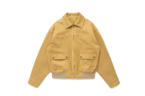 Rolarola Suede Bomber Jacket Mustard